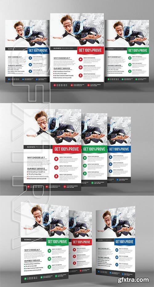 CreativeMarket - Business Flyer Corporate Progress 2178956