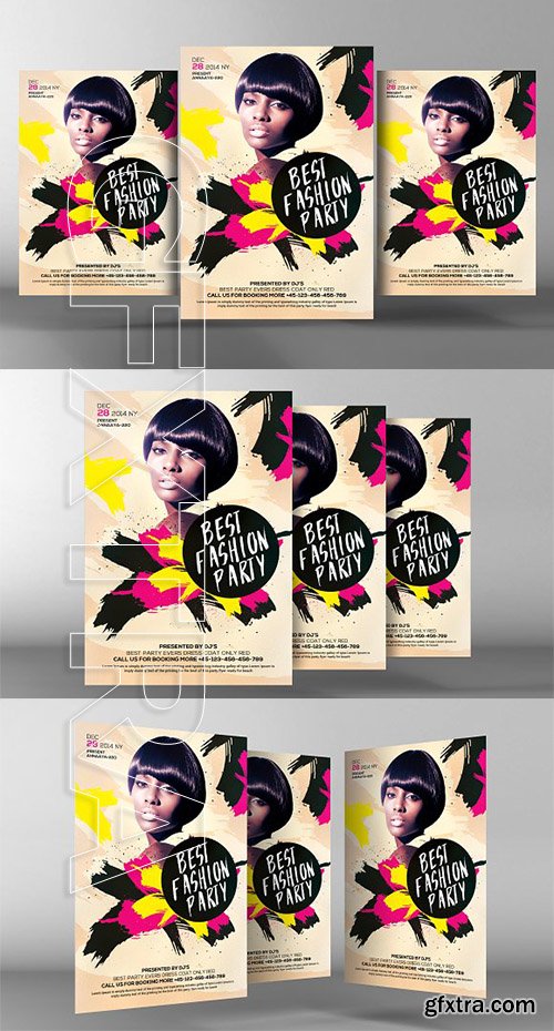 CreativeMarket - Djs All Night Flyer 2178982