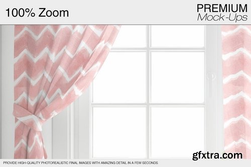 CM - Pillows & Curtains Set - Kitchen 2166992