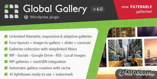 CodeCanyon - Global Gallery v6.0 - Wordpress Responsive Gallery - 3310108