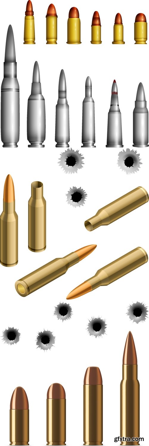 Vectors - Various Realistic Bullets