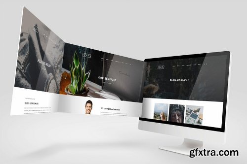 CreativeMarket Desktop Mock up 2124201