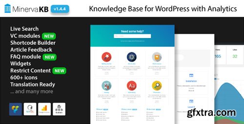 CodeCanyon - MinervaKB v1.4.5 - Knowledge Base for WordPress with Analytics - 19185769