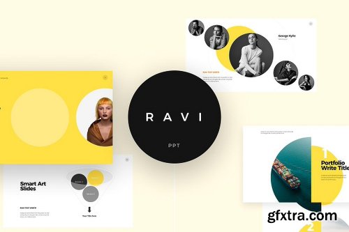 CreativeMarket RAVI Powerpoint Template 1611758