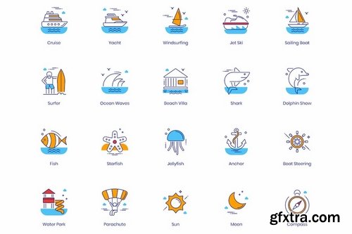 96 Travel & Tourism Icons