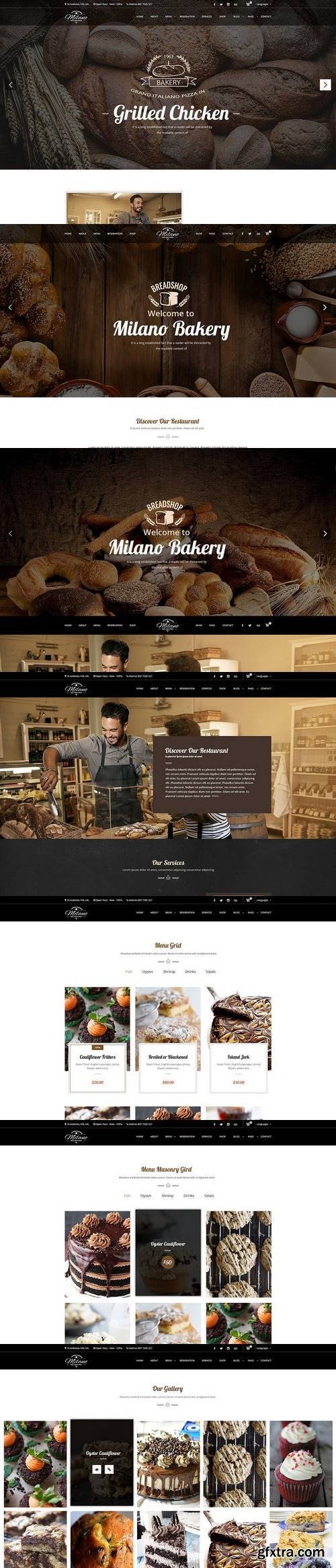 CM - Milano - PSD Template for Bakery 1842968