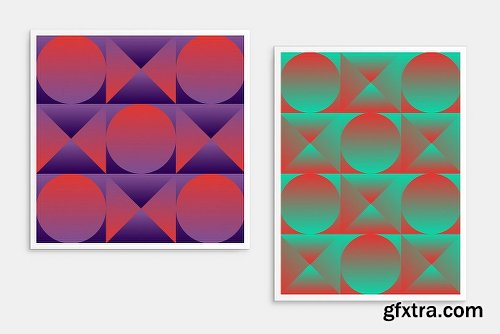 CreativeMarket Gradient Tiles II: Brights & Darks 2118921