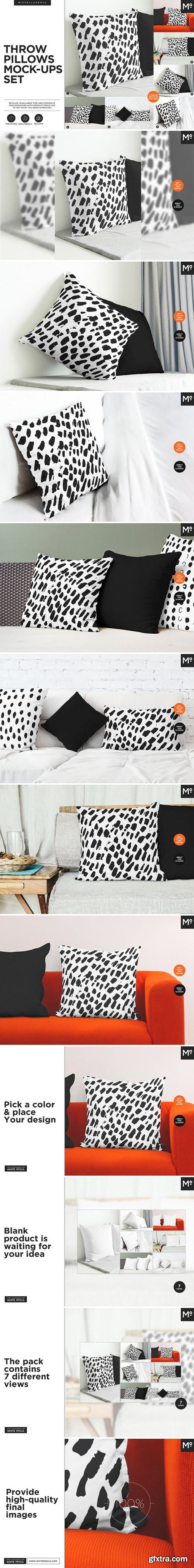 CM - Throw Pillows Mock-ups Set 2103023