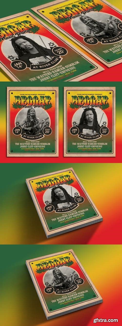 Reggae Music Flyer