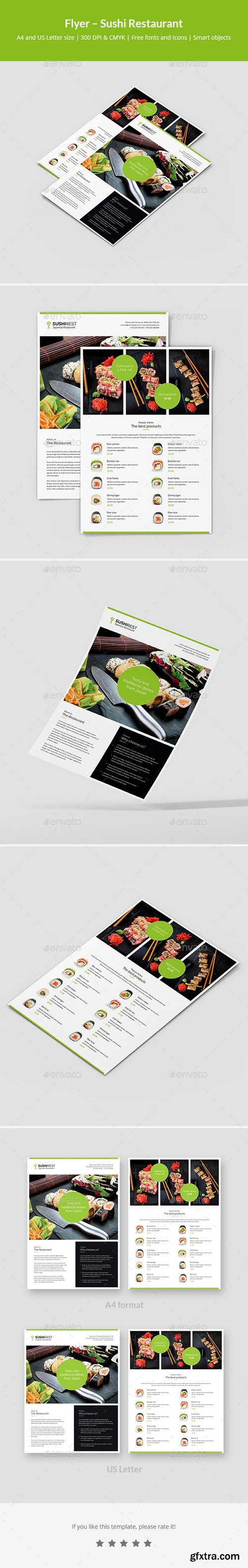 Graphicriver - Flyer – Sushi Restaurant 21204645