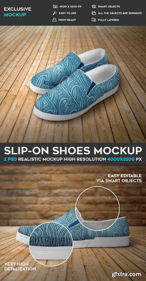 Slip-on Shoes - 2 PSD Mockups