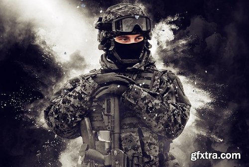 CM - Warfighter 2 Photoshop Action 2184683