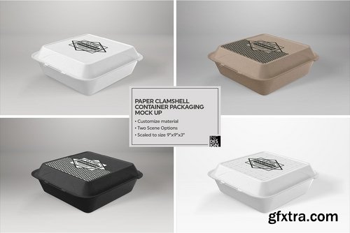 CM - Paper Clamshell Packaging Mock Up 2183547