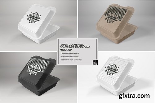 CM - Paper Clamshell Packaging Mock Up 2183547