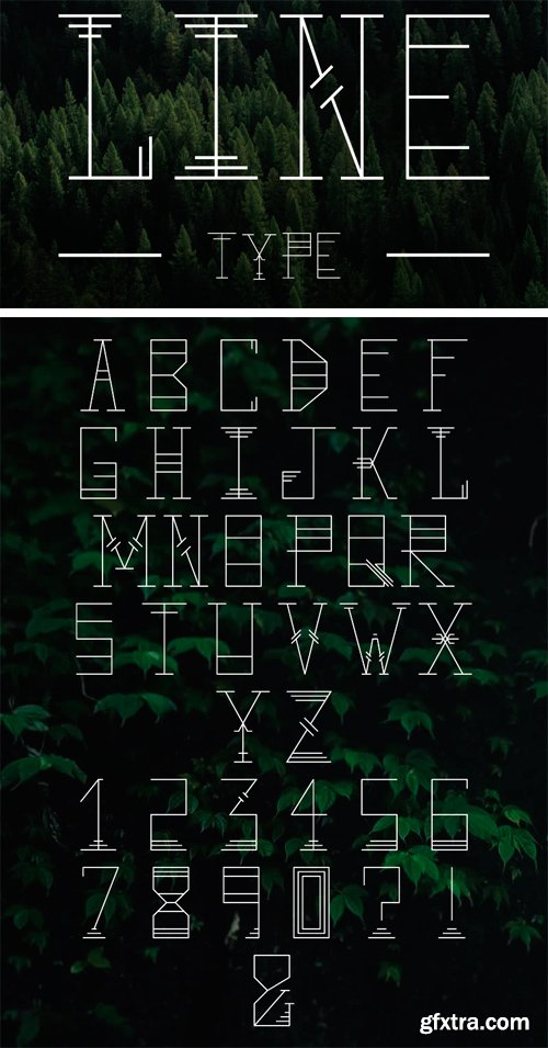 Line Type Font