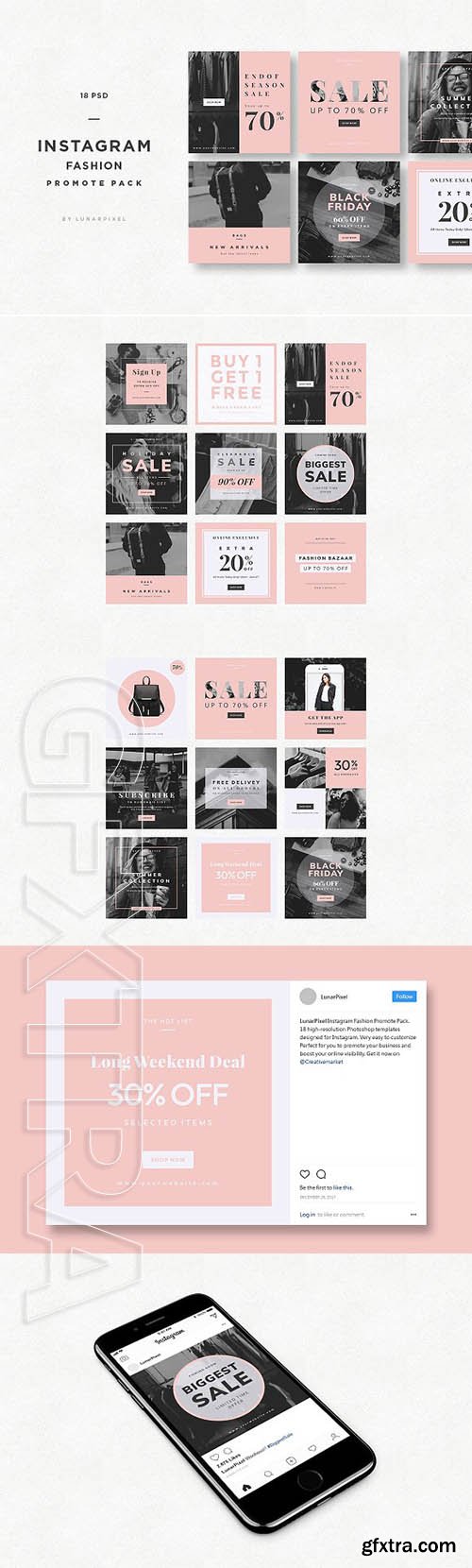 CreativeMarket - Instagram Fashion Promote Pack 2170641