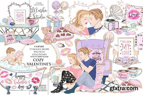 CM - COZY VALENTINE\'S DAY clipart 2175142