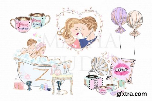 CM - COZY VALENTINE\'S DAY clipart 2175142