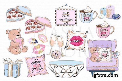 CM - COZY VALENTINE\'S DAY clipart 2175142