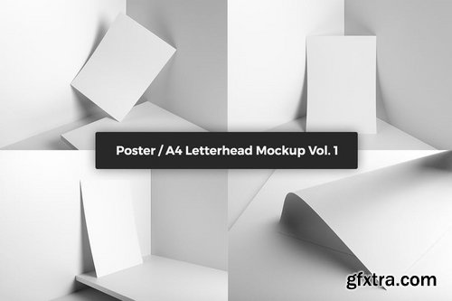 Poster  A4 Letterhead Mockup Vol 1