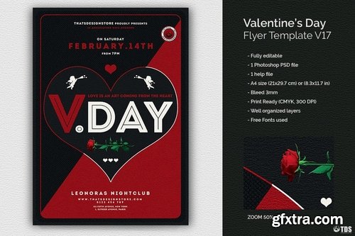 GraphicRiver - Valentines Day Flyer Template V17 21211611