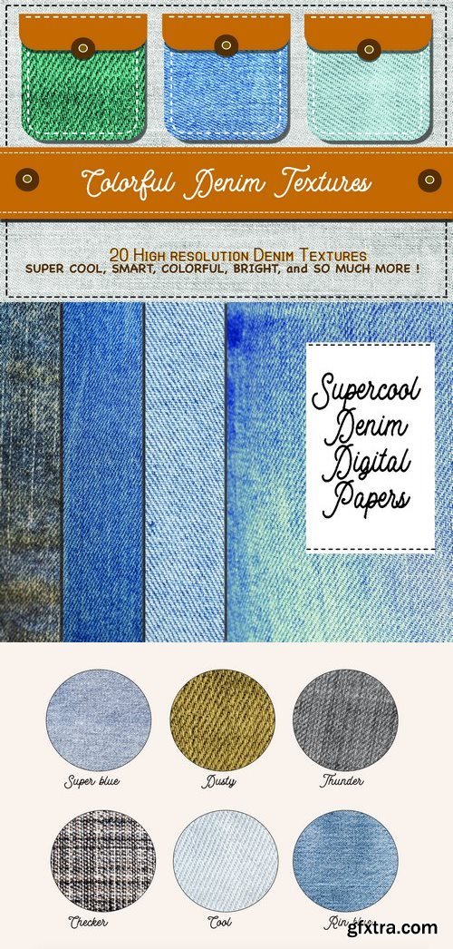 CM - Supercool 20 Denim Textures 1499740