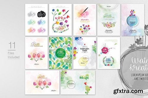 Watercolor Creator Graphics Pack