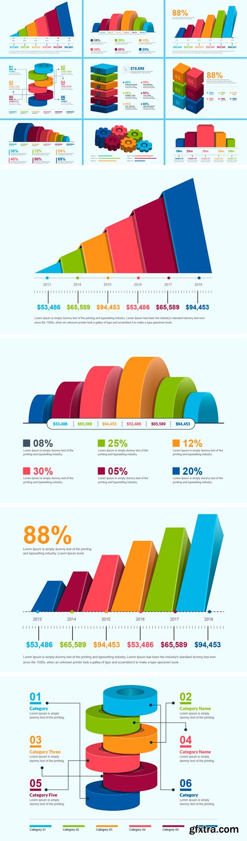 CM - 3D Business Infographic Elements 2110114