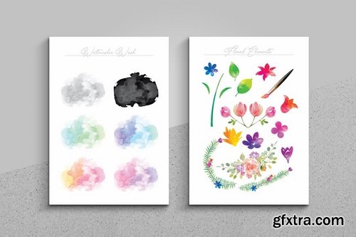 Watercolor Creator Graphics Pack