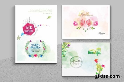 Watercolor Creator Graphics Pack