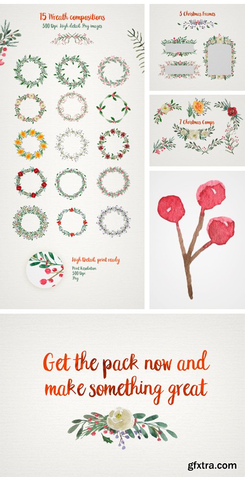 CM - Christmas Watercolour Designs 2131622