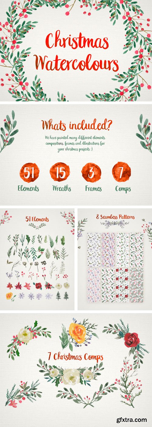 CM - Christmas Watercolour Designs 2131622