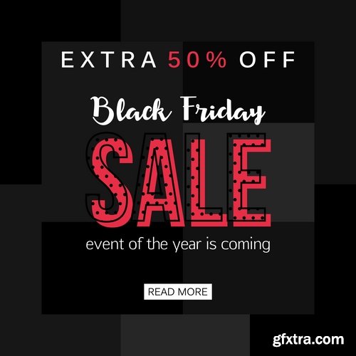 Valentine\'s Day flyer banner Black Friday discount sale vector image 25 EPS