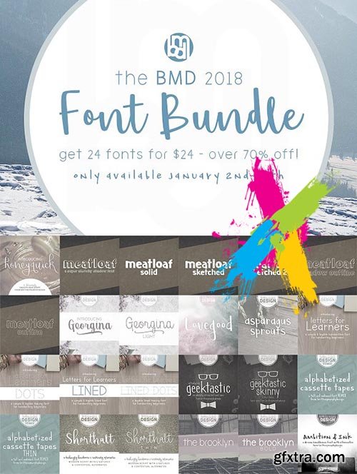 CreativeMarket - 2018 BMD Font Bundle 2180190