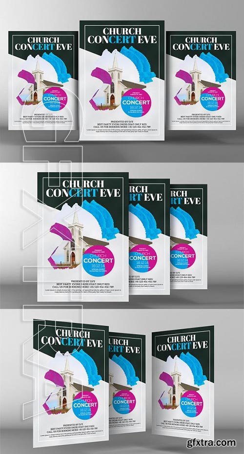 CreativeMarket - Church Concert Flyer 2178970