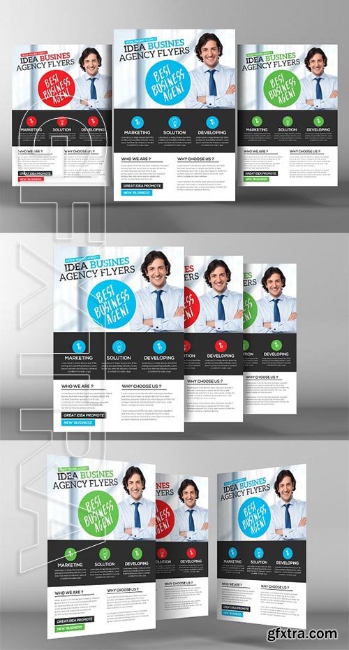 CreativeMarket - Corporate Business Agency Flyer 2178974