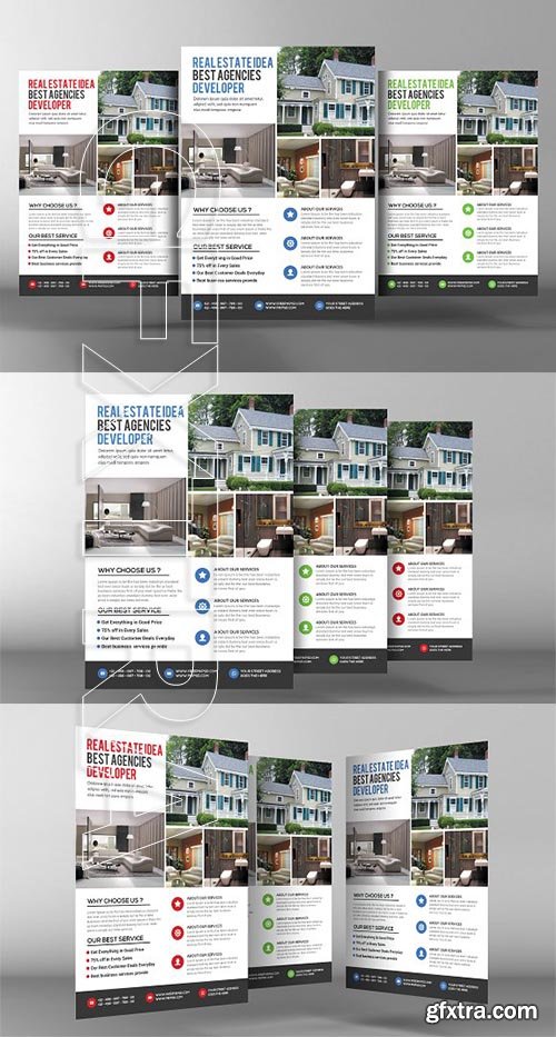 CreativeMarket - Real Estate Agent Flyer 2179104