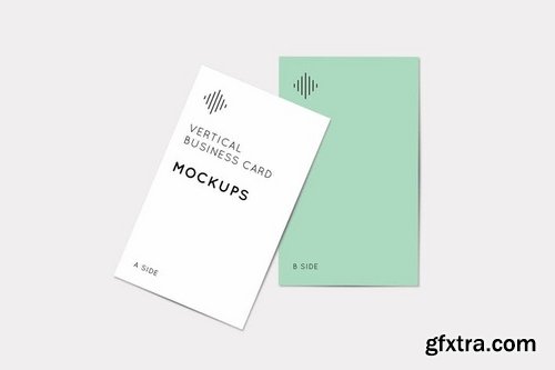 Vertical Business Card Mockups