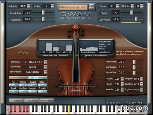 Audio Modelling SWAM engine SWAM Cello v2.0.1 CE-V.R