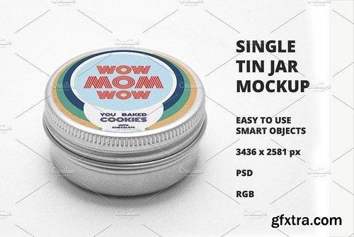 CM - Single Tin Jar Mockup 2076562