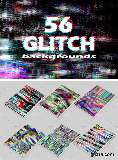 CM - 56 Glitch Backgrounds 2147600