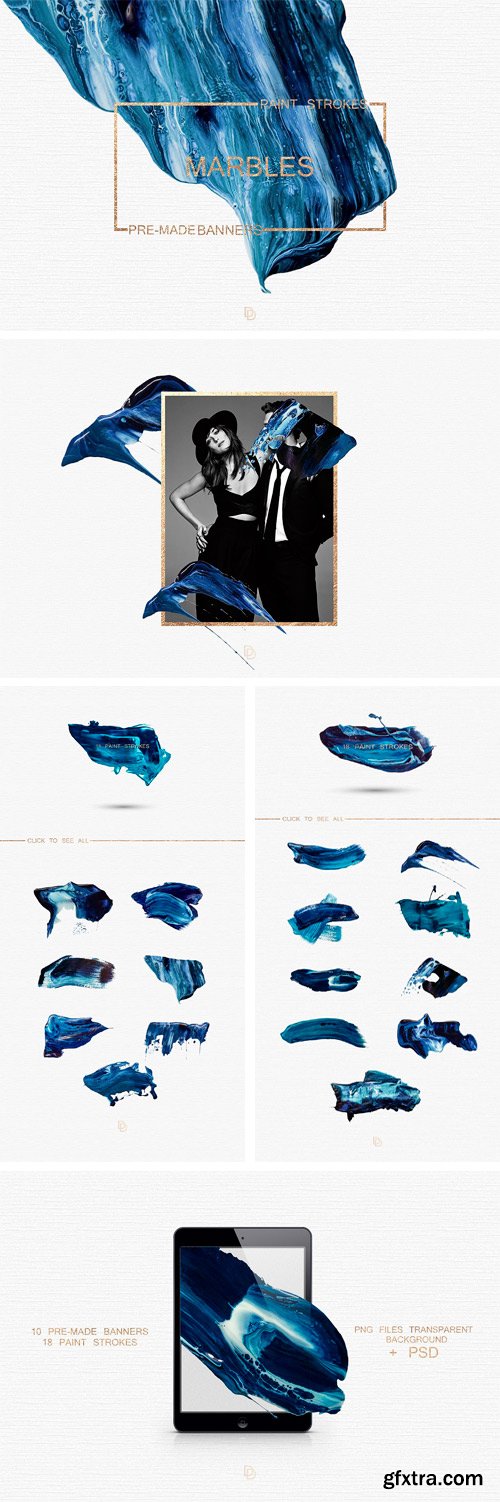 CM - Blue Marbled; Pre-made Banners 2108435