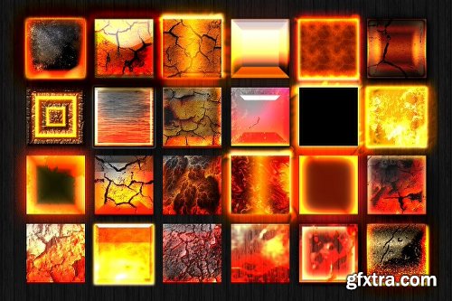 CreativeMarket 24 Styles - Hot Lava Collection 1998967