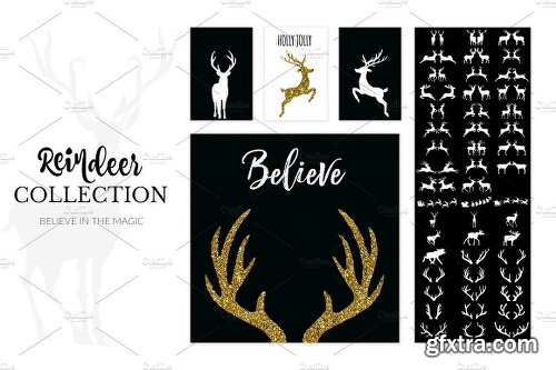 CreativeMarket Hello Deer Logo & Holiday Font 2124916