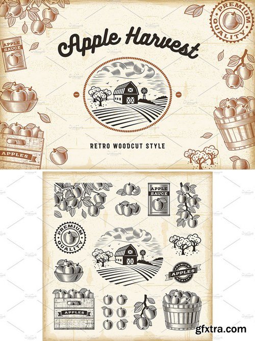 CM - Vintage Apple Harvest Set 2103322