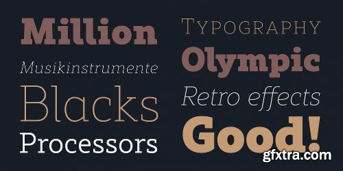 Rival Slab  Font Family - 16 Fonts