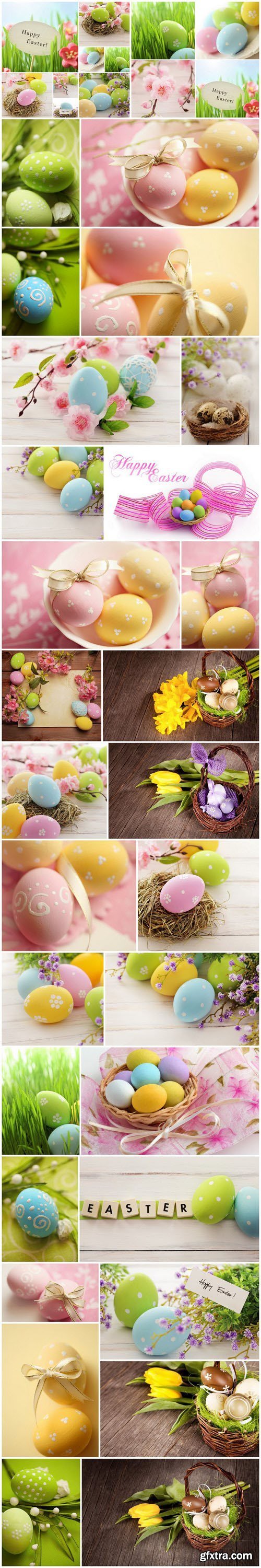 Easter Eggs and Happy Easter 3 - Set of 30xUHQ JPEG Professional Stock Images