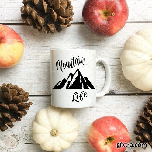 CM - Autumn Mug Mock up Photo Bundle 1908703