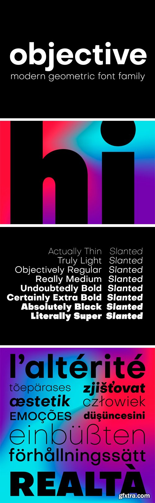 Objective Font Family