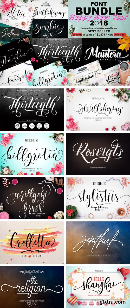 CM - Font Bundle Special 2018 2174153